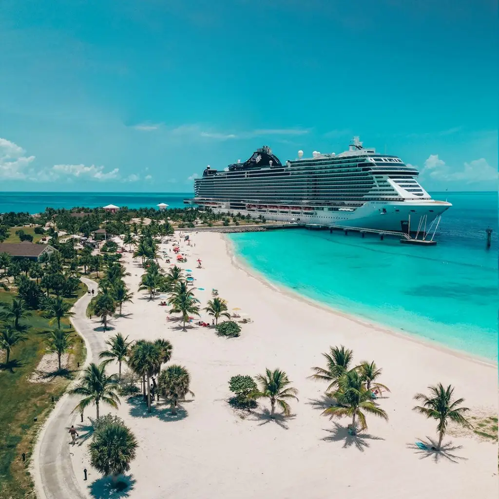 navio bahamas msc caraibas viagens à vista cruzeiro